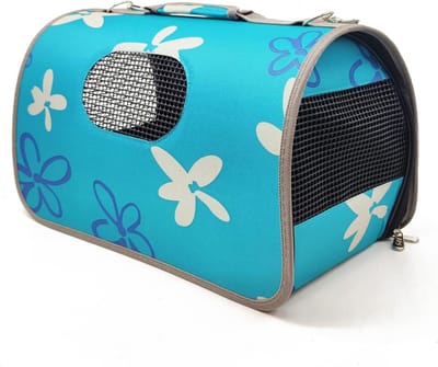 Transporttas Huisdieren - Reismand Kat Hond - Veilig Reizen - Ventilerend Mesh - 43.5 x 25 x 25 cm - Blauw