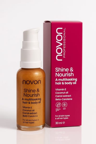Novon - Shine & Nourish Hair & Body Oil - 30 ml - Voedende olie met natuurlijke extracten