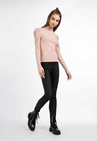 Mymo Trui met ribbels Dames roze