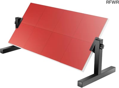 RFWR® Tafeltennis rebound board met 360° verstelbare hoek en 8 rubberen blokken voor training