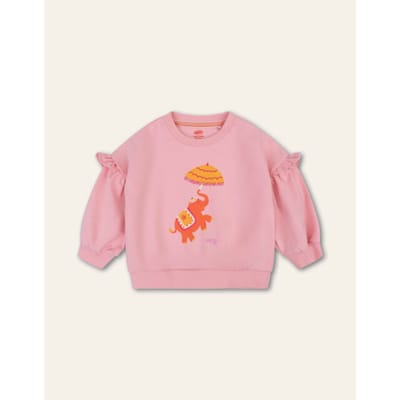 Oilily Hibiscus Sweater- maat122/7yr Candy Roze
