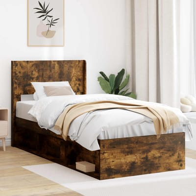 vidaXL - Hoofdbord - Gerookt - eiken - PB
