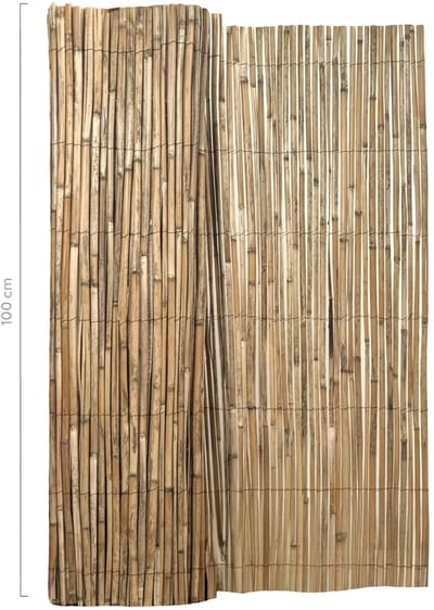 Masters of Bamboo® Gespleten Rietmat Splitta - 500 x 100 cm - Natuurlijke schutting op rol - Balkonscherm van Riet