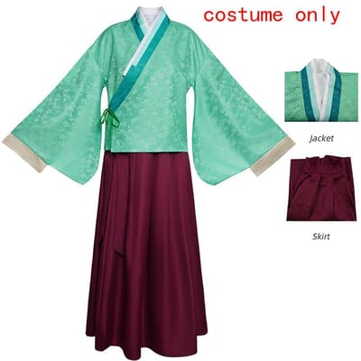 Maomao Cosplay Kostuum Anime Apothecary Diaries Outfits Mao Mao Kimono Halloween Carnaval Feest Voor Vrouwen M blue