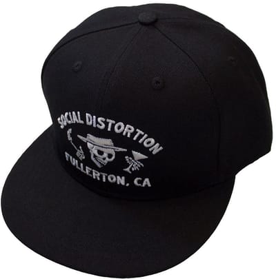 Social Distortion - Fullerton Skelly Snapback Pet - Zwart