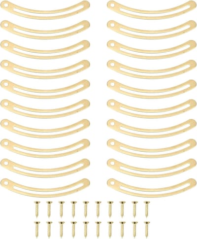 Dailygoody - Box Deck Support Hinge - Retro - Recurved Lid Stay Hinges - Screw Curved Support Bar - Hardware - Cabinets Jewelry Boxes - Hinges - Gesch