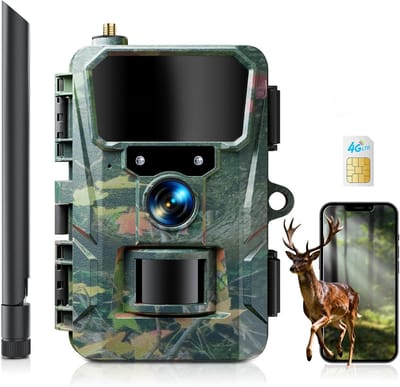 Wildcamera met Nachtzicht - 4K Ultra HD - Oplaadbaar - Waterdicht - Bosobservatie