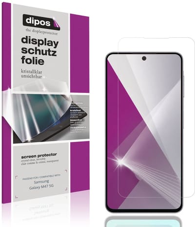 dipos – 4x Beschermfolie geschikt voor Samsung Galaxy M47 5G | Krasbestendige & heldere Screenprotector Ultra-Thin