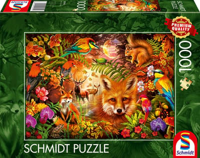 Schmidt - Legpuzzel - Bloesems, vacht en veren - 1000 stukjes - Volwassenen - vanaf 12 jaar