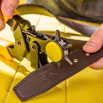 Deli Gaatjestang voor Leer, 6 maten, Industriële Kwaliteit voor Nauwkeurig Perforeren | DIY & Gereedschap