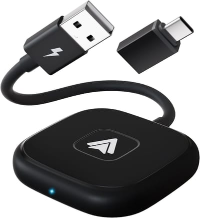 SVN®Dongle Pro - Geschikt voor Carplay & Android auto - Draadloos / Wireless Carplay – Zwart - 20cm x 12cm x 2cm
