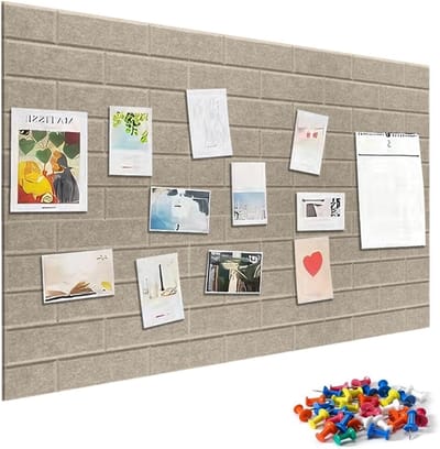 Grote kurken prikbord voor aan de muur, ideaal voor kantoor, school of thuisgebruik