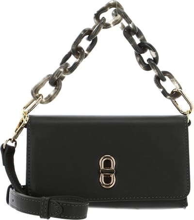 SEIDENFELT MANUFAKTUR Handtas Avondtas Herrvik Crossbag with lock Anthracite / Gold Donkergrijs