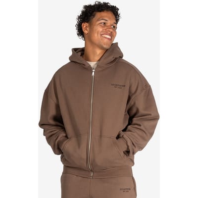 XXL Sportswear Athleisure Full Zip Hoodie - Mocca Bruin 3XL