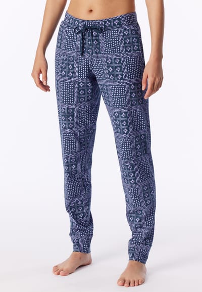 Langere broek met elastische manchetten en veelkleurig bedrukte print - Mix+ Relax 34