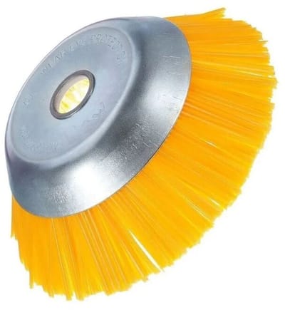 Nylon onkruidborstel - Universele ronde borstel geschikt voor bosmaaiers - Duurzaam tuingereedschap - 200 mm x 25,4 mm