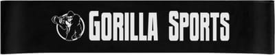 Gorilla Sports Fitnessband - Zwart - 1,2 mm - Weerstandsband - 35 LB - 15,8 kg