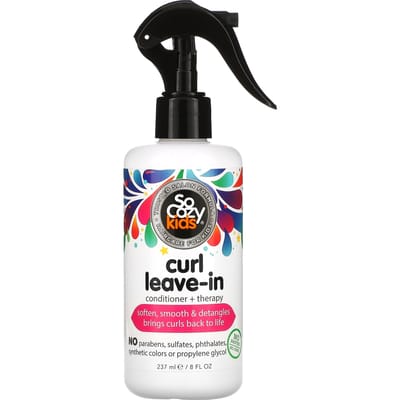 SoCozy, Enfants, Après-shampoing sans rinçage + Soin pour boucles, 8 fl oz (237ml) white