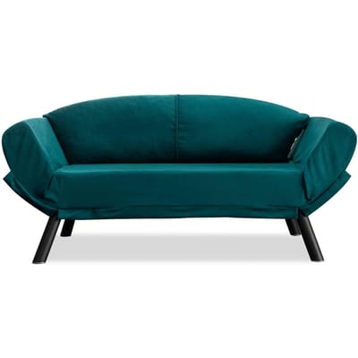 Asir - Bankbed - 2-Zitplaatsen - Benzine Blauw - Slaapbank