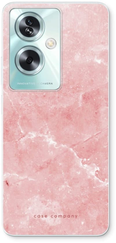 Case Company® - Hoesje geschikt voor Oppo A79 hoesje - Roze marmer - Soft Cover Telefoonhoesje - Bescherming aan alle Kanten en Schermrand