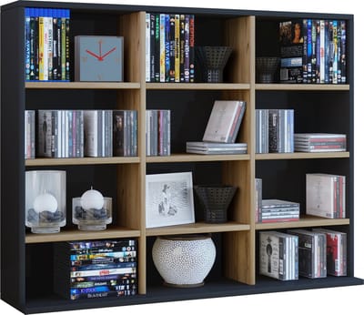 Houten CD DVD plank Boekenkast Media plank Kamerscherm Decoratieve plank Megosa L