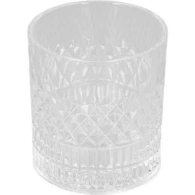 Verre à Whisky 300ml Verre Durable de Qualité Alimentaire Motifs Sculptés Largement Utilisé Verre à Bourbon pour Whisky L