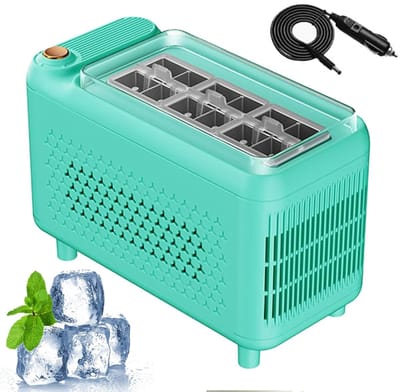 Mini Ijsmachine - Draagbare Ijsmaker - Snelle Verfrissing - Snelle IJsproductie - 8-12 Blokjes/Cyclus - Groen