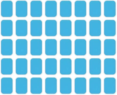 Dailygoods- Gelpads 40 Stuks - Buikspiertrainer - Buikspier-Patches - Onderste Gel Toning-Pads - Sterke Hechting - Lichtgewicht en Klein - Buikspierpatches