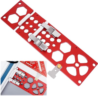 Precisie 340 mm 90° rechthoekige geleiderail voor cirkelzaag, robuust aluminium ontwerp, compatibel met diverse geleiderails voor nauwkeurige zaagsneden