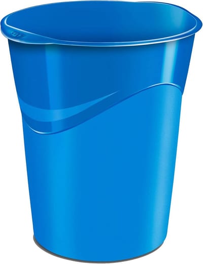 Stijlvolle Kegelvormige Afvalemmer 14 Liter Blauw