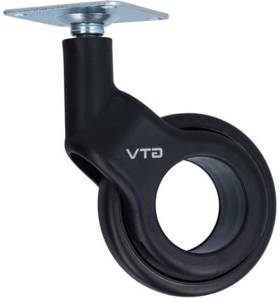 Meubelwiel - Transportrol Kastwiel - Meubels Verplaatsen - Kogellager - 30 kg draagvermogen - Zwart
