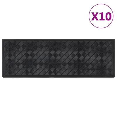 vidaXL - Trapmatten - 10 - st - 25x75 - cm - rubber