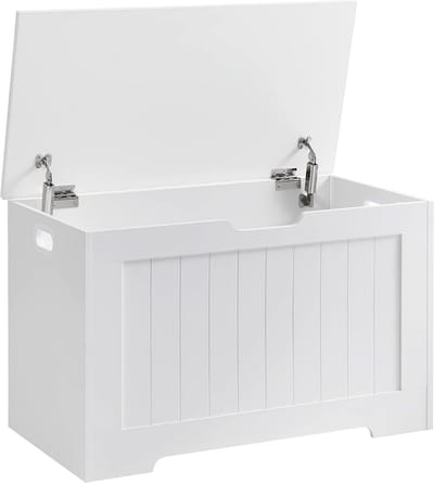 MIRA Home - Opbergkist - Opbergbox - Moderne Stijl - Hout - Wit - 40x76x48