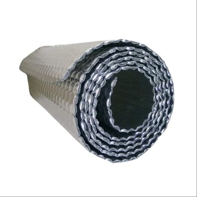 Isolatiefolie - Warmtereflecterend Materiaal - Energie Besparen - Zelfklevend Aluminium - 1x25m Rol