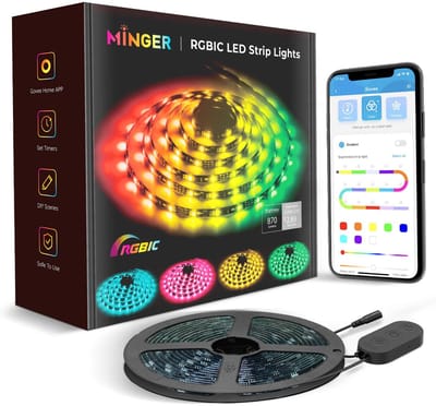 Minger - RGBIC LED Strips Lights - 870 lumens - 24 watts - 5m