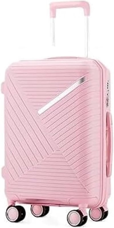 Lichtgewicht Koffer - Reisbagage Handbagage - Zakenreizen Vakanties - Krasbestendig PP Materiaal - 20 inch - Zwart