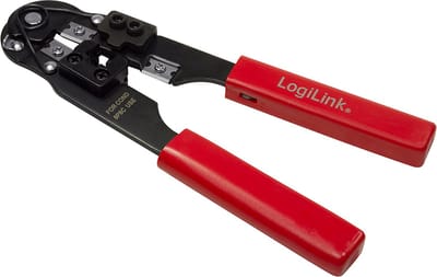 LogiLink Krimptang voor RJ45 CAT5/CAT6/CAT6A modulaire stekker met snijder