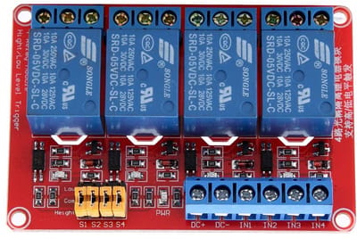 Dailygoody - 5V Relay Module - 4 Kanaals Optocoupler Relay - Betrouwbare besturing - Hoog en laag trigger - Geschikt voor diverse toepassingen - 10 Am