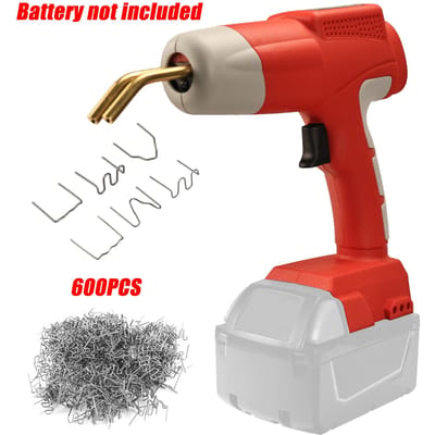 Kit de chalumeau de soudage en plastique 80 W avec 600 clous pour réparation de voiture, outil de fil de soudage pour batterie Li-ion Milwaukee 18-20 V