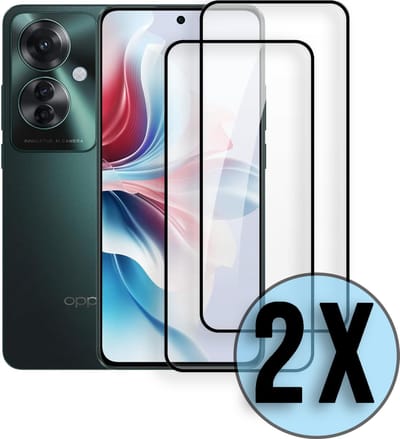 Casemania Glas Geschikt voor Oppo Reno 11F - Reno 11 F - Screenprotector Glas Gehard - Tempered Glass - Volledige Bescherming - 2 Stuks