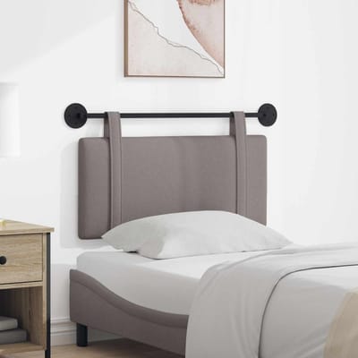 vidaXL - Hangend - hoofdbord - Taupe - Stof