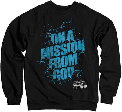 The Blues Brothers Sweater/trui -S- On A Mission From God Zwart