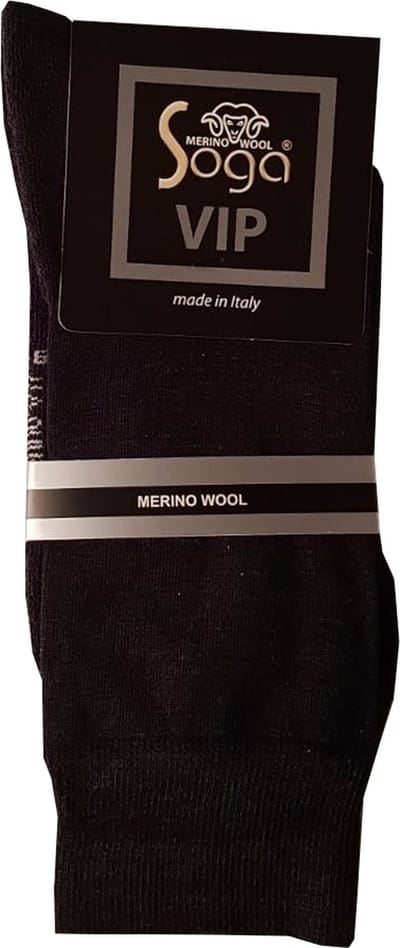 Soga - 2-Pack - Dunne Wollen Sokken - Jaarrond Draagbaar - Heren / Dames - antraciet - 35-38 - S13