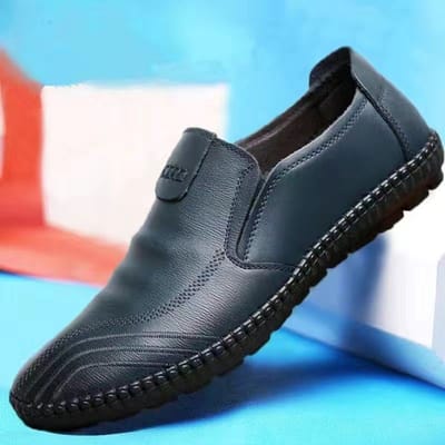 Lente Heren Ronde Neus Kunstmatige Casual Schoenen Ademende Heren Zakelijke Leren Schoenen 44 white