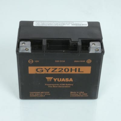Batterie SLA Yuasa pour Moto Honda 1800 GL GOLDWING ABS 2018 à 2022 GYZ20HL / 12V 20Ah Neuf