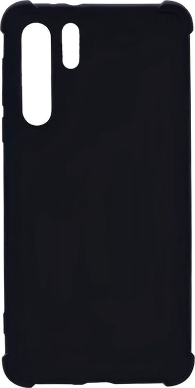 Siliconen Antishock hoesje geschikt voor Samsung Galaxy S23 Ultra | Bumpercase Back Cover | TPU Case Backcover Beschermhoes | Zwart