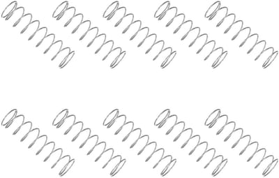 Kleine drukveer - Trekveer metaal - Huisreparaties - Roestvrij staal - 12mm x 45mm - Zilverkleurig