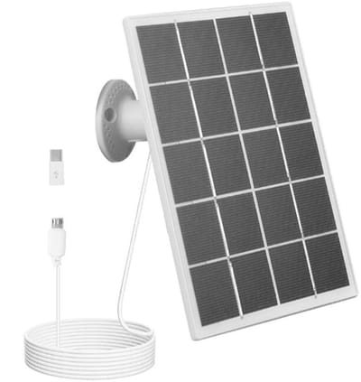 Draagbare Zonnepaneelset - Zonne-energie Paneel - Noodverlichting Opladen - IPX6 Waterdicht - 17.5 x 11.5 cm - Wit