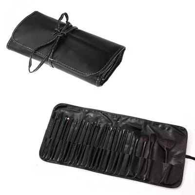 Cosmeticakwasten set - Make-up kwasten - 24-delig set - Kwastenset - Professionele 24-delige make-up kwasten set - Inclusief lederen etui - Cosmetica set - CHPN