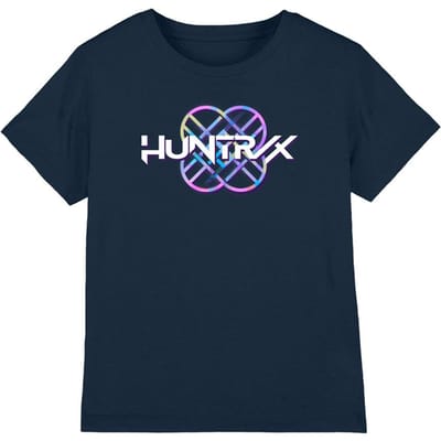 K-Pop Demon Hunters Kinder/Kids Pastel Logo T-shirt (Marine)